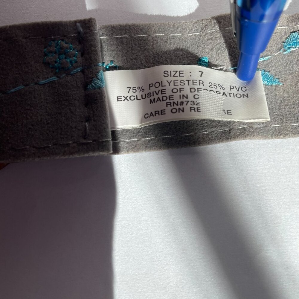 RARE VTG SO Y2K Black Corduroy Flare Pants w/ Matching Embroidered Belt Girls 7 - Picture 16 of 16